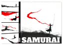 Samurai Illustrationen (Wandkalender 2025 DIN A2 quer), CALVENDO Monatskalender