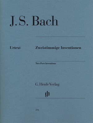 Bach, Johann Sebastian. Zweistimmige Inventionen für Klavier zu zwei Händen. Revidierte Ausgabe von HN 169. Henle, G. Verlag, 2015.