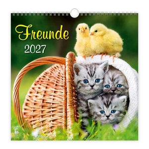 Trötsch Verlag GmbH & Co. KG (Hrsg.). TRÖTSCH - Wandkalender Freunde 2027 - Wandkalender. Trötsch Verlag GmbH, 2026.