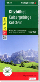 Kitzbühel, Wander-, Rad- und Freizeitkarte 1:50.000, freytag & berndt, WK 301