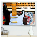 Gitarren und Amps - abgerockt (hochwertiger Premium Wandkalender 2024 DIN A2 quer), Kunstdruck in Hochglanz