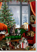 A4-Wand-Adventskalender - Katzen am Fenster