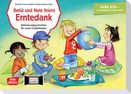 Betül und Nele feiern Erntedank. Kamishibai Bildkartenset.
