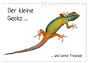 Der kleine Gecko und seine Freunde (Wandkalender 2025 DIN A4 quer), CALVENDO Monatskalender