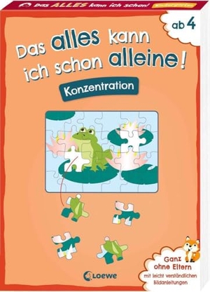 Wittenburg, Christiane. Das alles kann ich schon alleine! Konzentration - Mit leicht verständlichen Bildanleitungen ohne die Hilfe der Eltern lösbar! - Ab 4 Jahren. Loewe Verlag GmbH, 2025.