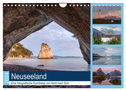Neuseeland - Eine fotografische Rundreise von Nord nach Süd (Wandkalender 2024 DIN A4 quer), CALVENDO Monatskalender