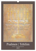 Psalmen Tehilim Hebräisch - Deutsch (Wandkalender 2025 DIN A3 hoch), CALVENDO Monatskalender