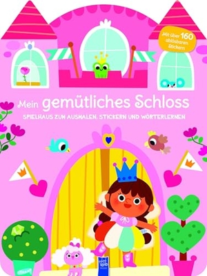 Mein gemütliches Schloss - Spielhaus zum Ausmalen, Stickern und Wörter lerner. Yo Yo Books, 2025.