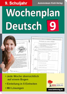 Wochenplan Deutsch / Klasse 9