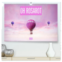 Oh Rosarot - Artwork (hochwertiger Premium Wandkalender 2024 DIN A2 quer), Kunstdruck in Hochglanz