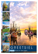 GREETSIEL Rund um den Hafen (Tischkalender 2025 DIN A5 hoch), CALVENDO Monatskalender