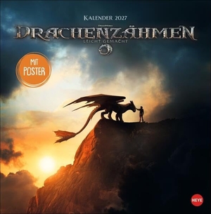 Drachenzähmen Broschurkalender 2027 - Jahres-Wandkalender 2027 mit den Protagonisten der beliebten Filmreihe: Ohnezahn, Hicks & Co. in einem Monatskalender zur Live-Action-Verfilmung. Heye, 2026.