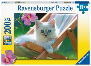 Ravensburger Kinderpuzzle - Weißes Kätzchen - 200 Teile Puzzle für Kinder ab 8 Jahren. Ravensburger Spieleverlag, 2022.