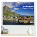 Die Lofoten - Magie des Lichtes (hochwertiger Premium Wandkalender 2024 DIN A2 quer), Kunstdruck in Hochglanz