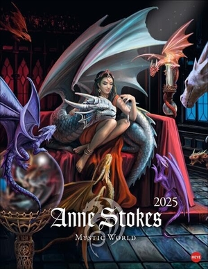 Stokes, Anne. Anne Stokes: Mystic World Posterkalender 2025 - Mystische Wesen in einem Wandkalender für Fantasy-Fans. Kalender im Format 34 x 44 cm.. Heye, 2024.