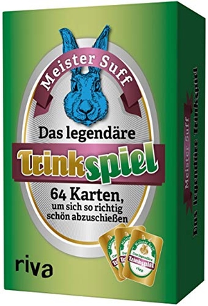 Meister Suff. Das legendäre Trinkspiel - 64 Karten, um sich so richtig schön abzuschießen. riva Verlag, 2017.