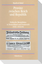 Provinz zwischen Reich und Republik