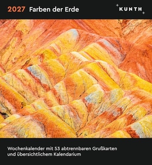 Farben der Erde - KUNTH Postkartenkalender 2027 - Hochwertiger Tischkalender mit 53 traumhaften Grußkarten (auch zum Aufhängen). Kunth GmbH Kalender, 2026.