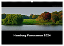 Hamburg Panoramen 2024 (Wandkalender 2024 DIN A2 quer), CALVENDO Monatskalender