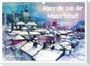 Aquarelle aus der Mozartstadt Salzburg (Wandkalender 2025 DIN A3 quer), CALVENDO Monatskalender