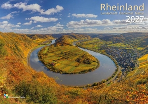 klaes-regio Fotoverlag / Rheinischer Verein für Denkmalpflege und Landschaftsschutz e. V. (Hrsg.). Rheinland 2027 Wandkalender A4 quer Spiralbindung 28 Blatt mit 56 Seiten. klaes regio Fotoverlag, 2026.