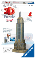 Ravensburger 3D Puzzle 11271 - Mini Empire State Building - Miniaturversion des berühmten Wahrzeichens aus New York zum Puzzeln in 3D - ab 8 Jahren