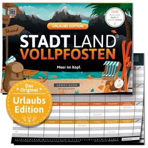 Görz, Denis / Ricardo Barreto. DENKRIESEN - STADT LAND VOLLPFOSTEN® - URLAUBS EDITION - "Meer im Kopf." - A4 - Meer im Kopf.. D&R DENKRIESEN GmbH, 2022.