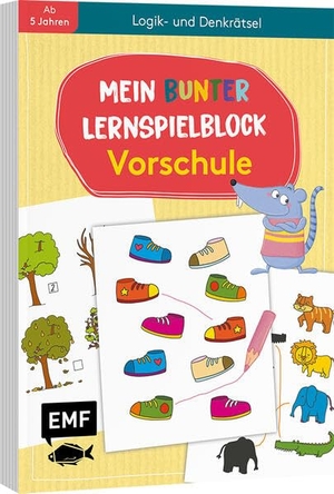 Mein bunter Lernspielblock - Vorschule: Logik- und Denkrätsel - Übungen und Rätsel ab 5 Jahren. Edition Michael Fischer, 2022.
