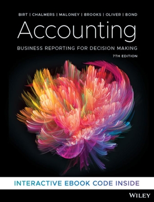Birt, Jacqueline / Chalmers, Keryn et al. Accounting: Business Reporting for Decision Making, 7th Edition. Wiley, 2020.