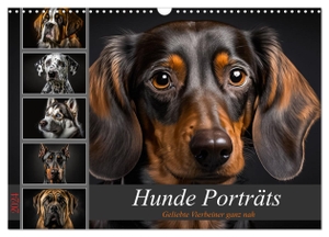 Meutzner, Dirk. Hunde Porträts (Wandkalender 2024 DIN A3 quer), CALVENDO Monatskalender - Zwölf Bilder von beliebten Hunderassen, die mit ihren Blicken die Herzen berühren. Calvendo, 2023.