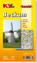 Beckum, KVplan, Radkarte/Wanderkarte/Stadtplan, 1:25.000 / 1:15.000 / 1:5.000