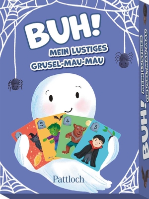 Pattloch Verlag (Hrsg.). Buh! - Mein lustiges Grusel-Mau-Mau | Halloween-Spielspaß für die ganze Familie, für Kinder ab 5 Jahren. Pattloch Geschenkbuch, 2025.