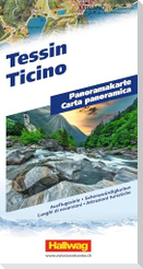 Hallwag Panoramakarte Tessin