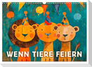 Wenn Tiere feiern (Wandkalender 2025 DIN A3 quer), CALVENDO Monatskalender