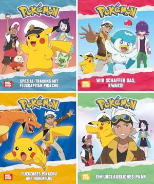 Nelson Mini-Bücher: 4er Pokémon: Pikachu 9-12 - 4 Vorlesegeschichten mit Pikachu. Nelson Verlag, 2025.