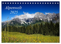 Alpenwelt 2025 (Tischkalender 2025 DIN A5 quer), CALVENDO Monatskalender