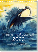 Tiere in Aquarell 2023 - von Ruth Trinczek (Tischkalender 2023 DIN A5 hoch)
