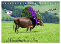 Almabtrieb in Tirol (Tischkalender 2024 DIN A5 quer), CALVENDO Monatskalender