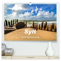 Sylt - Strandspaziergang (hochwertiger Premium Wandkalender 2024 DIN A2 quer), Kunstdruck in Hochglanz