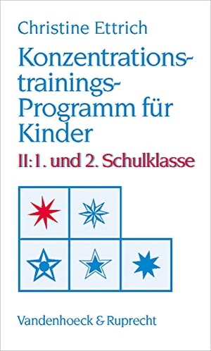 Ettrich, Christine. Konzentrationstrainings-Programm für Kinder II. 1. und 2. Schulklasse. Vandenhoeck + Ruprecht, 1997.