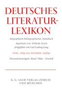 Deutsches Literatur-Lexikon, Band 23: Tikla - Trystedt