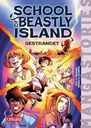 Tielmann, Christian. School of Beastly Island  Band 1 - Gestrandet - Manga-Stories | Lustige Abenteuer-Fantasy für Jungen und Mädchen ab 10 Jahren mit vielen Manga-Illustrationen und kurzen Kapiteln. Carlsen Verlag GmbH, 2024.