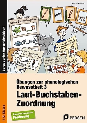 Wemmer, Katrin. Übungen zur phonologischen Bewusstheit 3 - Laut-Buchstaben-Zuordnung (1. und 2. Klasse). Persen Verlag i.d. AAP, 2025.