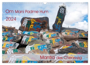 Bergermann, Manfred. Om Mani Padme Hum ¿ Mantra des Chenrezig (Wandkalender 2024 DIN A3 quer), CALVENDO Monatskalender - Om mani padme hum ist ein Mantra in Sanskrit, heute das populärste Mantra des tibetischen Buddhismus. Calvendo, 2023.