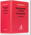Sartorius II. Internationale Verträge - Europarecht (mit Fortsetzungsnotierung).  Inkl. 72. Ergänzungslieferung
