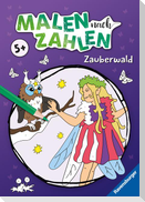 Ravensburger Malen nach Zahlen ab 5 Jahren Zauberwald - 24 Motive - Malheft für Kinder - Nummerierte Ausmalfelder
