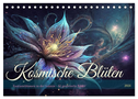 Kosmische Blüten (Tischkalender 2024 DIN A5 quer), CALVENDO Monatskalender