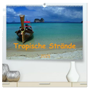 Tropische Strände (hochwertiger Premium Wandkalender 2025 DIN A2 quer), Kunstdruck in Hochglanz