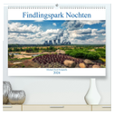Der Findlingspark in der Lausitz (hochwertiger Premium Wandkalender 2024 DIN A2 quer), Kunstdruck in Hochglanz