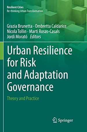 Brunetta, Grazia / Ombretta Caldarice et al (Hrsg.). Urban Resilience for Risk and Adaptation Governance - Theory and Practice. Springer International Publishing, 2019.